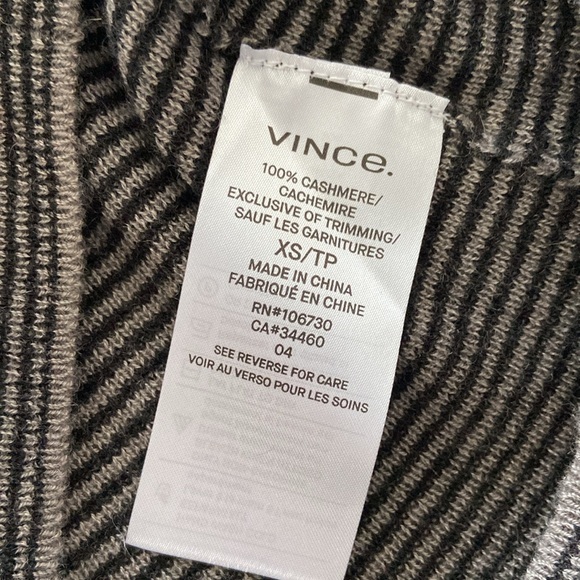 VINCE 100% cashmere striped sweater - Picture 7 of 11